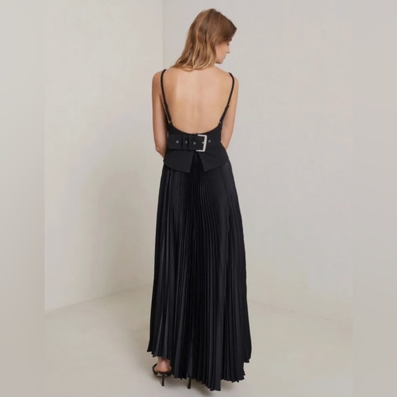 A.L.C Gwen Pleated Midi Dress - Picture 2 of 5